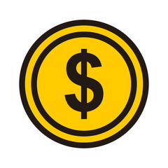 money icon isolated on white background from tab bar and settings collection.