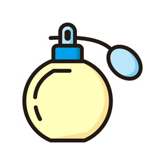 perfume icon isolated on white background from barber shop collection.