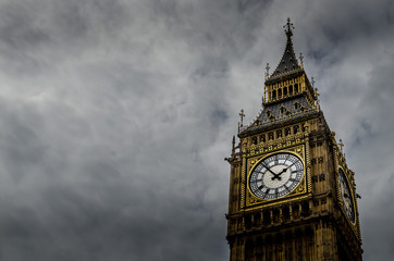 Fototapeta na wymiar London's Iconic Big Ben Tower