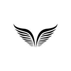 wings logo design and ilustration template.