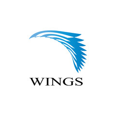 wings logo design and ilustration template.