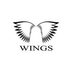wings logo design and ilustration template.
