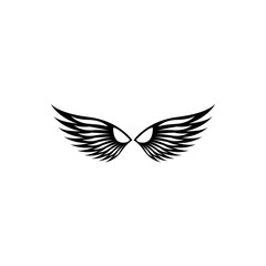 wings logo design and ilustration template.