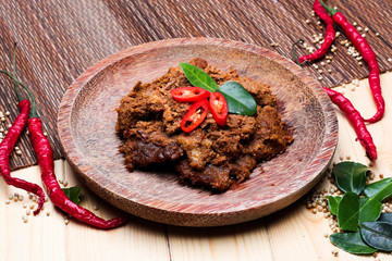delicious rendang traditional food the best food