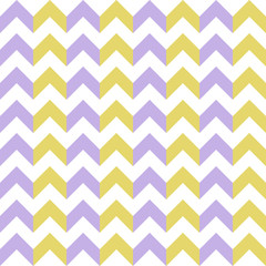 Seamless pattern with purple and yellow zigzag. Vector illustration.