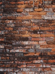 Red brick. Old brick wall texture background.