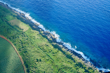沖縄離島の航空写真