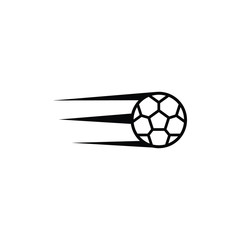 Obraz premium Soccer ball vector icon flat style illustration for web, mobile, logo, application and graphic design. Ball Icon Vector, Soccer ball vector icon simple sign and modern symbol.