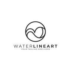 Water Abstract Illustration Vector Template