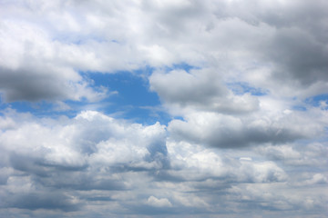 blue sky and white clouds nature background