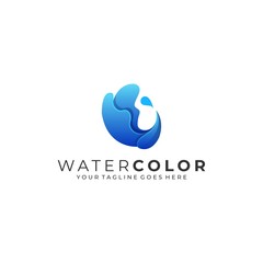 Water Abstract Illustration Vector Template