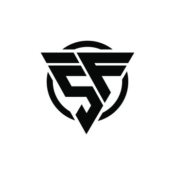 Original name(s): SF F5 5F Triangle Logo Circle Monogram Design Vector Super Hero Concept
