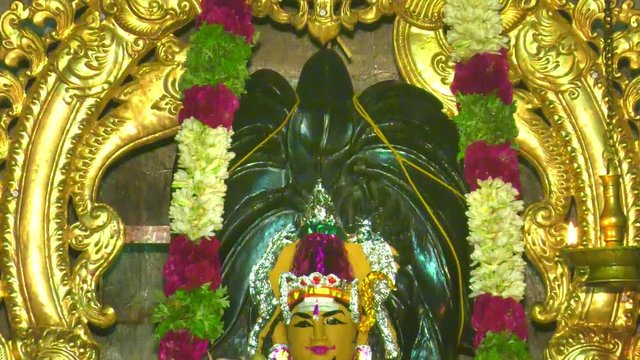 A Statue of Lord Murugan the Hindu goddess