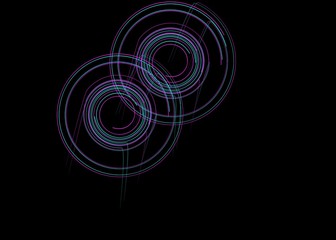 abstract background with lines and circles