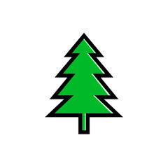 Fototapeta premium Pine icon vector in trendy style
