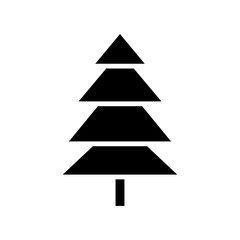 Pine icon vector in simple design
