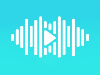 «sound wave.»Vector symbol