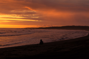 Fototapeta na wymiar Iceland, sunset 