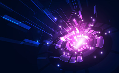 vector digital speed technology concept, abstract background