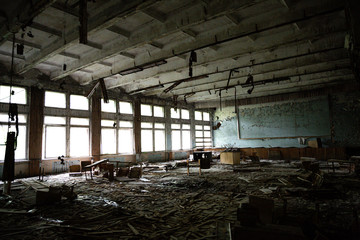 Abandoned building in Prypiat, Chernobyl
