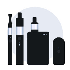 Vaping E-Cigarette illustration smoke background