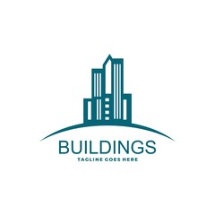 Fototapeta premium Buildings Illustration Vector Template