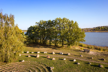 View of an interesting park in the Lausitz, near the city Luckau in Brandenburg