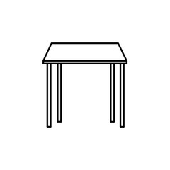 Table design, Wood home furniture interior modern party and style theme Vector illustration