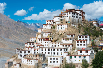 Himachal Pradesh, India - Sep 01 2019- Key Monastery in Spiti, Himachal Pradesh, India. © beibaoke