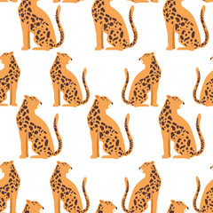 background of leopard animals exotic vector illustration design