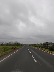 Fototapeta premium road and blue sky