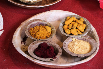 Pooja offerings for Hindu god