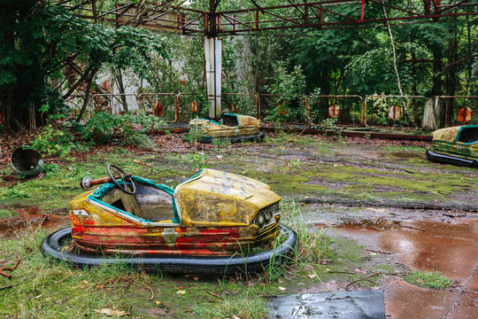 Bumper cars in  Pripyat, Chernobyl