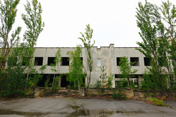 abandoned town of Pripyat near Chernobyl in Ukraine