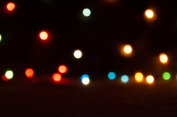 abstract lights garland background 