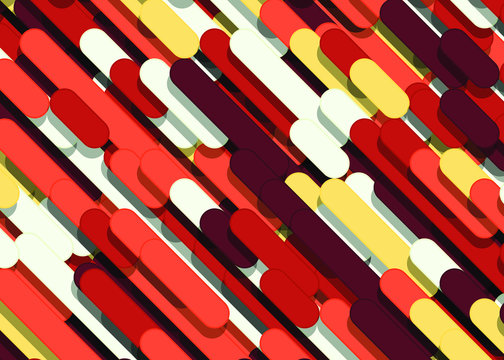 Color Abstract Lines Rain Generative Art background illustration