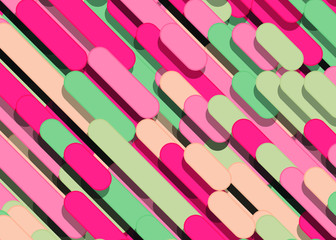 Color Abstract Lines Rain Generative Art background illustration