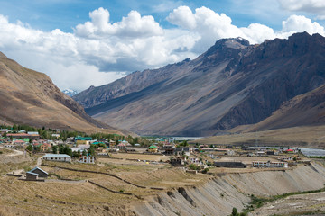 Himachal Pradesh, India - Sep 01 2019 - Spiti Valley in Spiti, Himachal Pradesh, India.