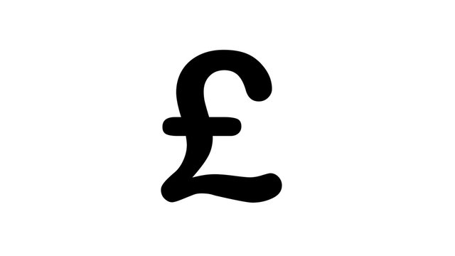 Pound Sterling Currency Symbol Icon Logo Design Template