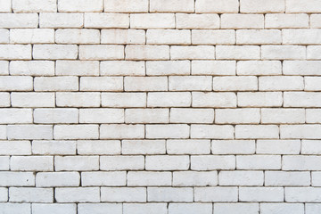 Naklejka premium white brick texture pattern background.