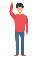 young man avatar character icon