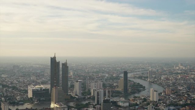 timelapse Bangkok cityscape in Thailand skyline