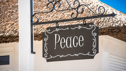 Street Sign to Peace