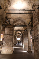 Historic Roman Cistern in Istanbul, Turkey