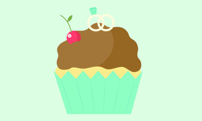 cupcake with cherry