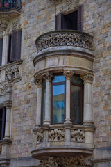 Fototapeta na wymiar Facade building in Barcelona