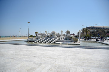 Fountain Nave di Cascella in Pescara, Abruzzo, Italy