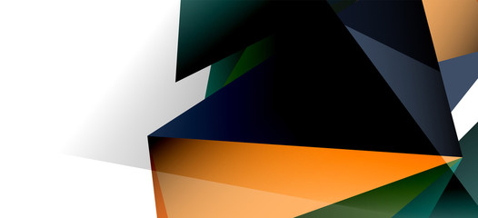 Triangle geometric background in trendy style on light background. Retro vector illustration. Colorful bright. Trendy modern style. Vector business illustration.