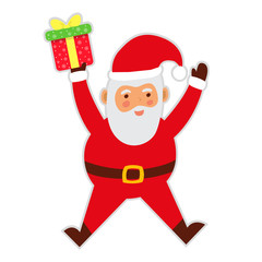 Happy Santa Claus illustration.