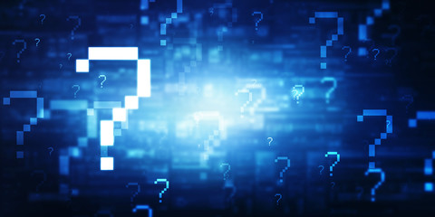  2d illustration question mark background